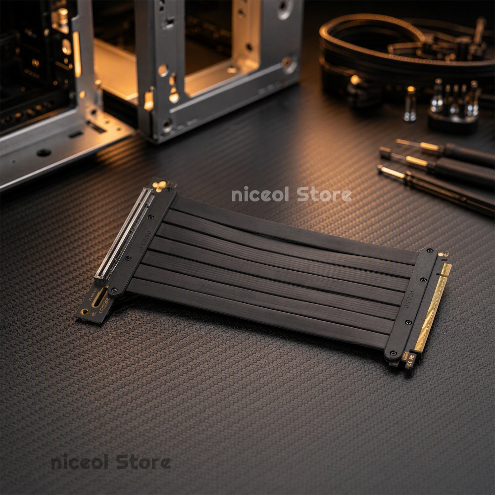 Pcie Riser Cable - สายต่อขยาย GPU PCIe 5.0 X16 แบบแบน