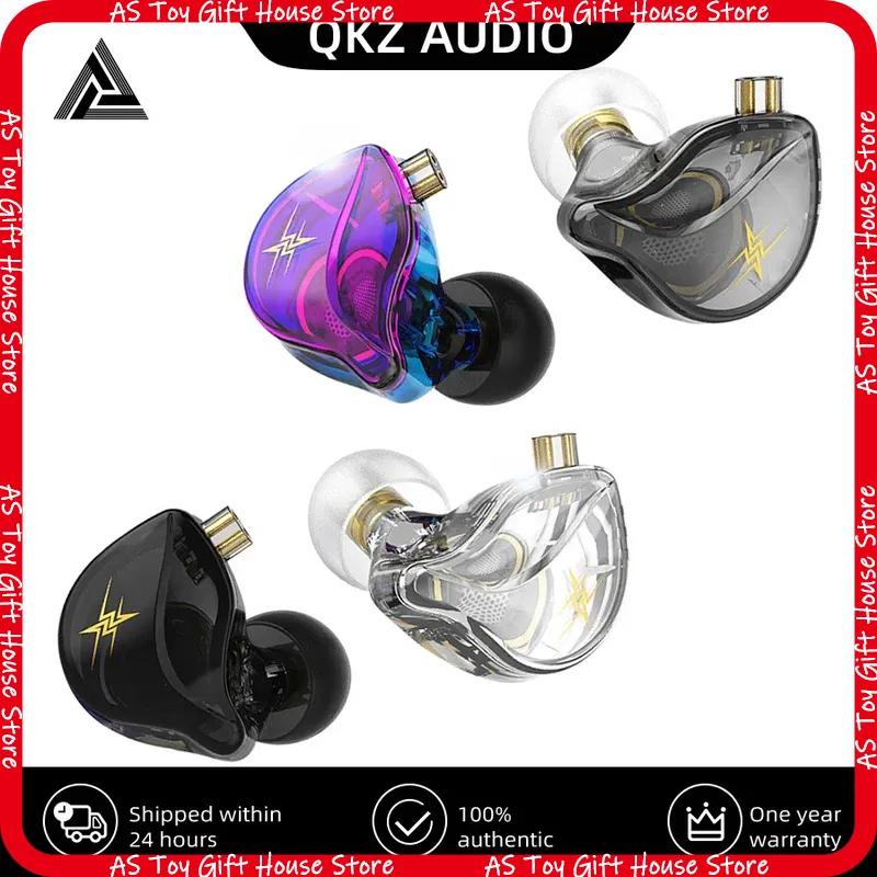 Gaming Microphone - หูฟังแบบมีสาย QKZ ZXT สำหรับใส่ในหู ระบบเสียง Hi-Res