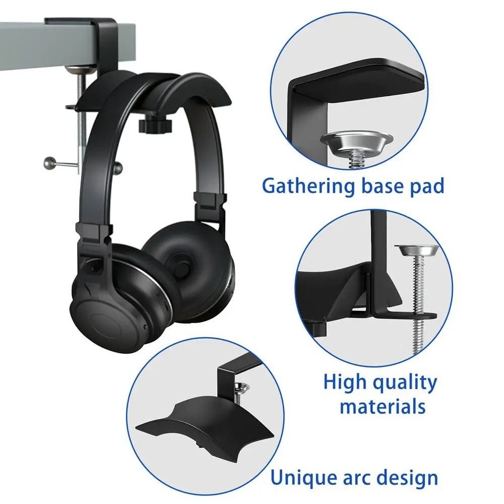 ขาตั้งหูฟังโลหะสร้างสรรค์สีดำม - Headset Stand บทวิจารณ์และราคา