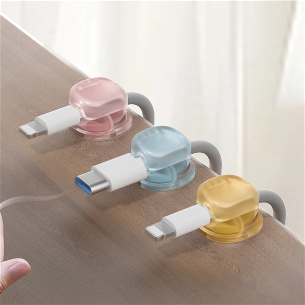 ที่เก็บสายแม่เหล็กโปร่งใส 3 สี - Desk Cable Organizer บทวิจารณ์และราคา