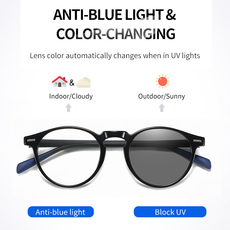 LM ใหม่ Photochromic Anti Blue - Gaming Glasses Blue Light บทวิจารณ์และราคา