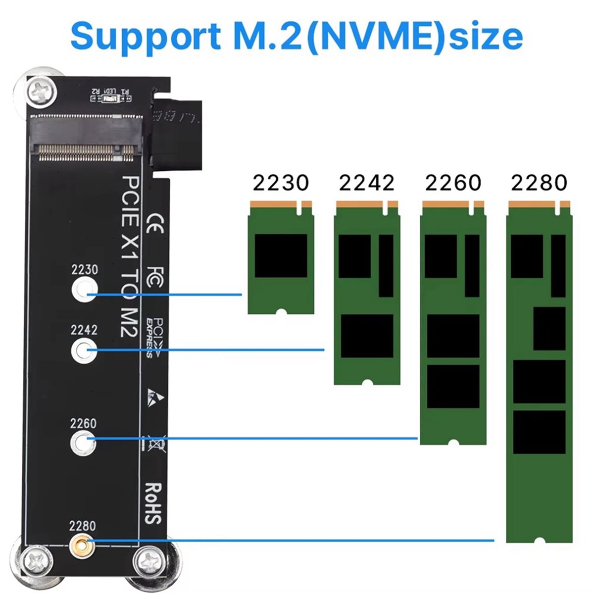 L77A PCI-E 3.0 X1 ถึง M.2 NVMe - Pcie Riser Cable บทวิจารณ์และราคา
