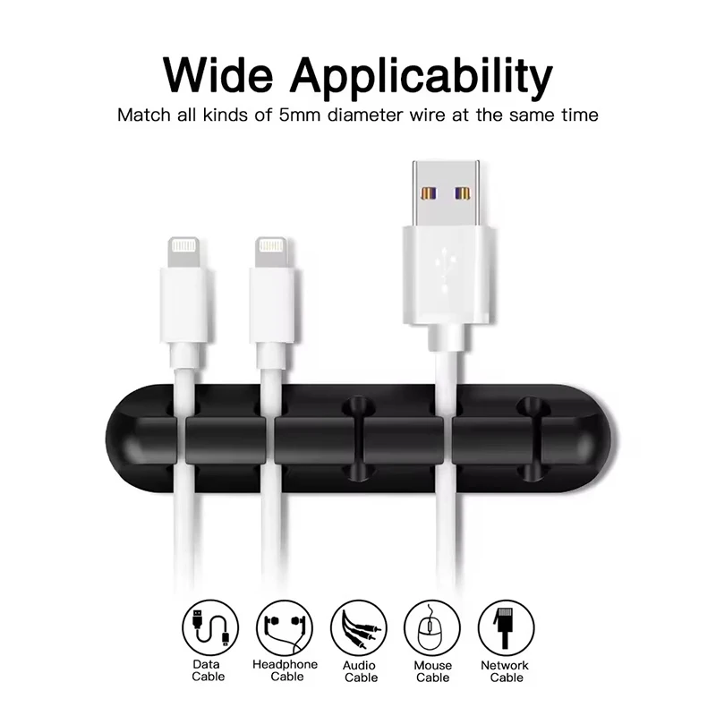 ที่หนีบสายซิลิโคนแบบกลม สำหรับ - Desk Cable Organizer บทวิจารณ์และราคา