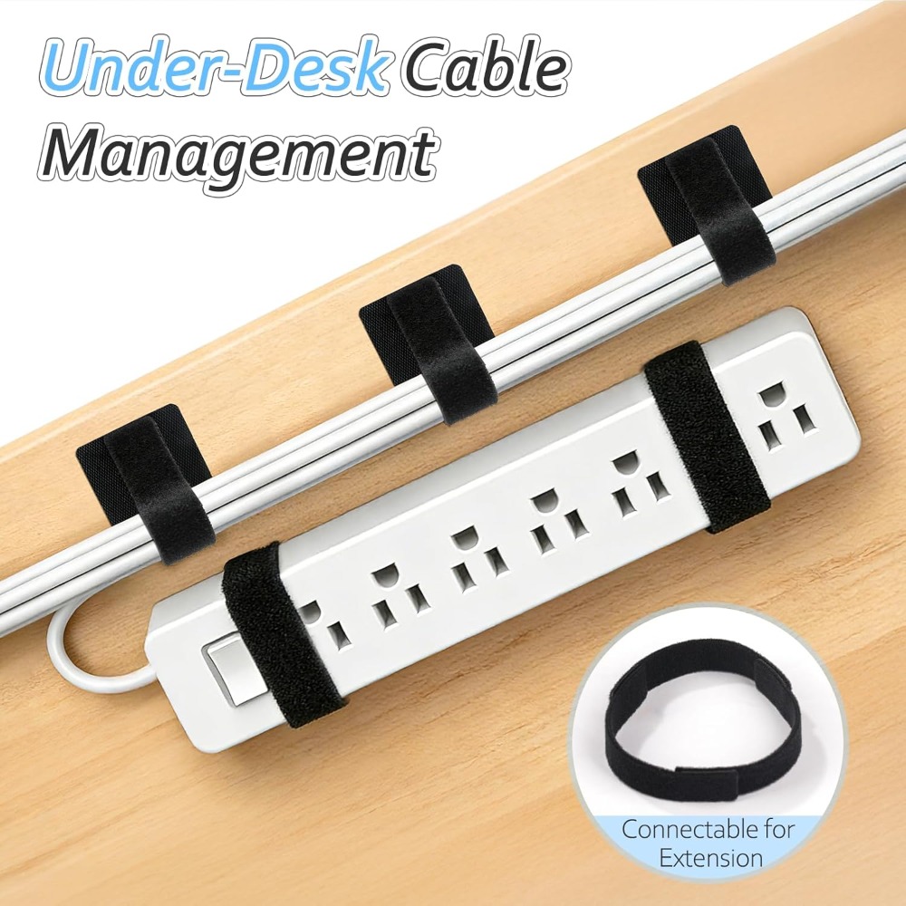 4-28 ชุด สายรัดแบบมีกาวในตัว ส - Desk Cable Organizer บทวิจารณ์และราคา