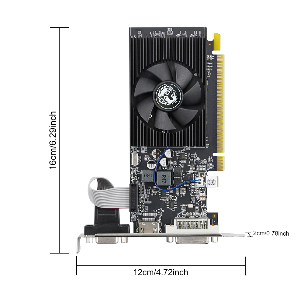 SOYO NVIDIA GPU GT610 2G การ์ด - Pc Gaming Nvidia บทวิจารณ์และราคา