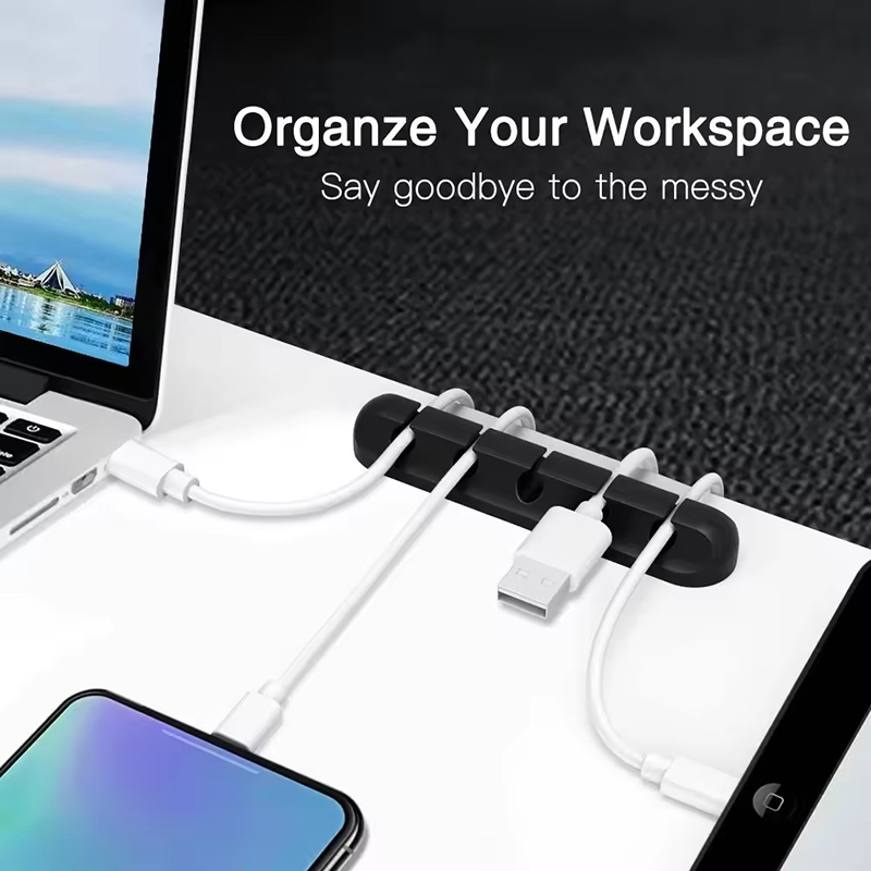 ที่หนีบสายซิลิโคนแบบกลม สำหรับ - Desk Cable Organizer บทวิจารณ์และราคา