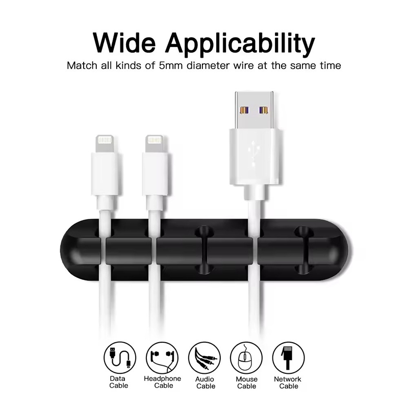 ที่หนีบสายซิลิโคนแบบกลม สำหรับ - Desk Cable Organizer บทวิจารณ์และราคา