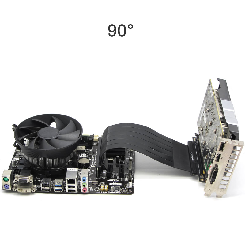 สายต่อ PCIe Riser สำหรับการ์ดจ - Pcie Riser Cable บทวิจารณ์และราคา