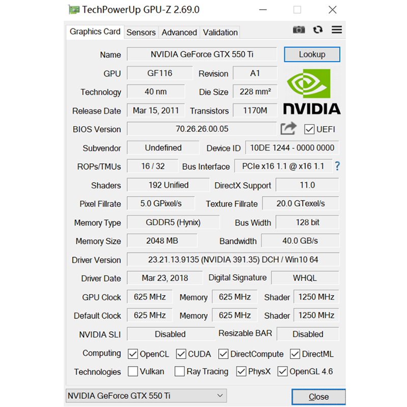 SOYO GTX 550TI GDDR5 กราฟิกการ - Pc Gaming Nvidia บทวิจารณ์และราคา