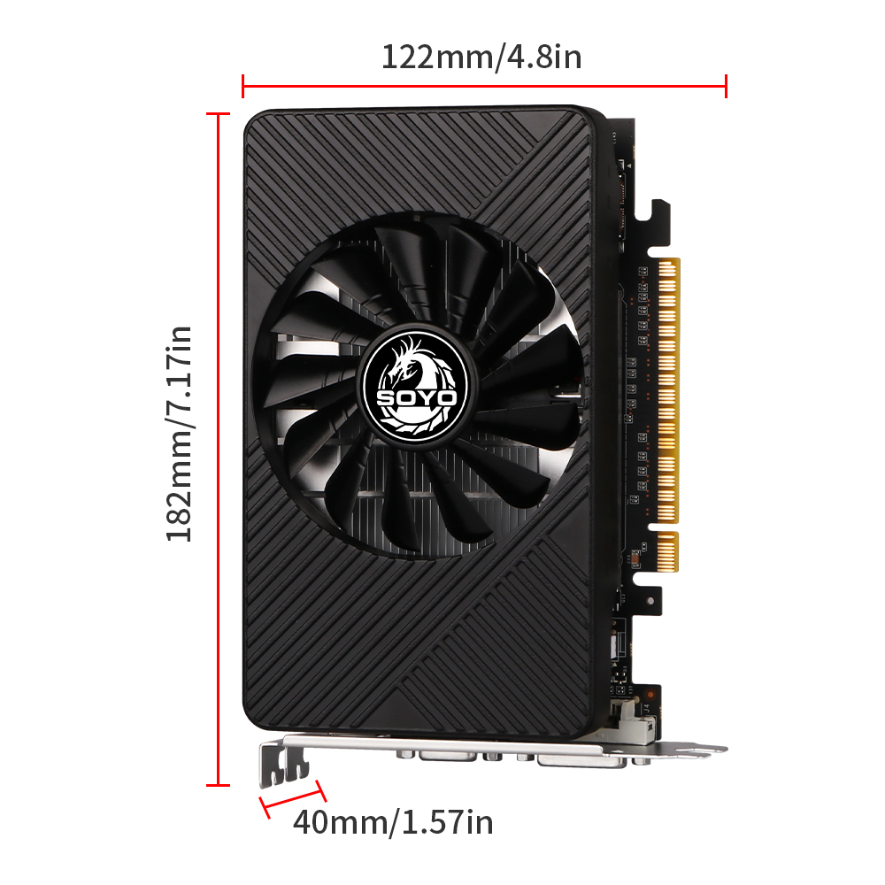 SOYO GTX 550TI GDDR5 กราฟิกการ - Pc Gaming Nvidia บทวิจารณ์และราคา