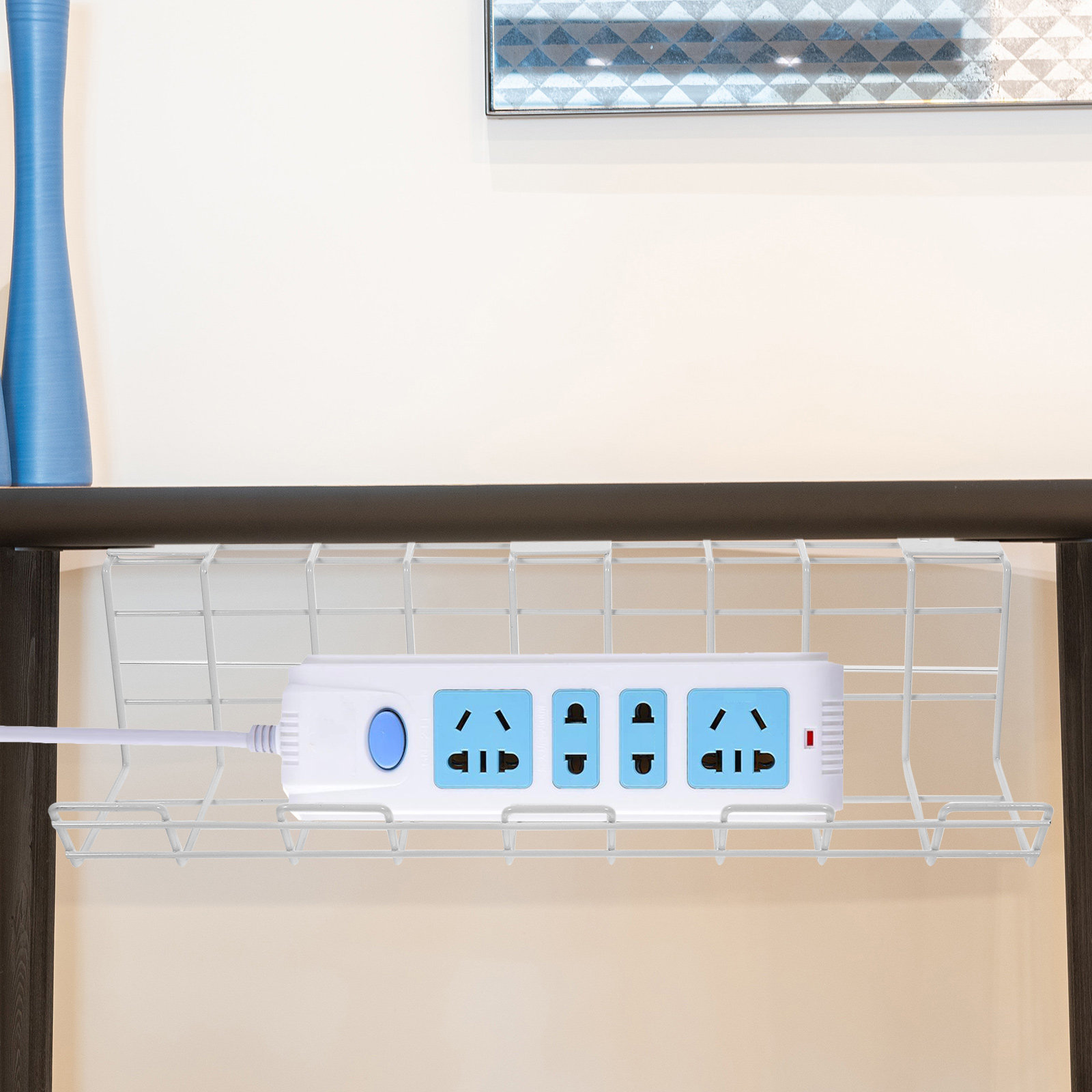 ชั้นวางจัดระเบียบสายเคเบิลใต้โ - Desk Cable Organizer บทวิจารณ์และราคา