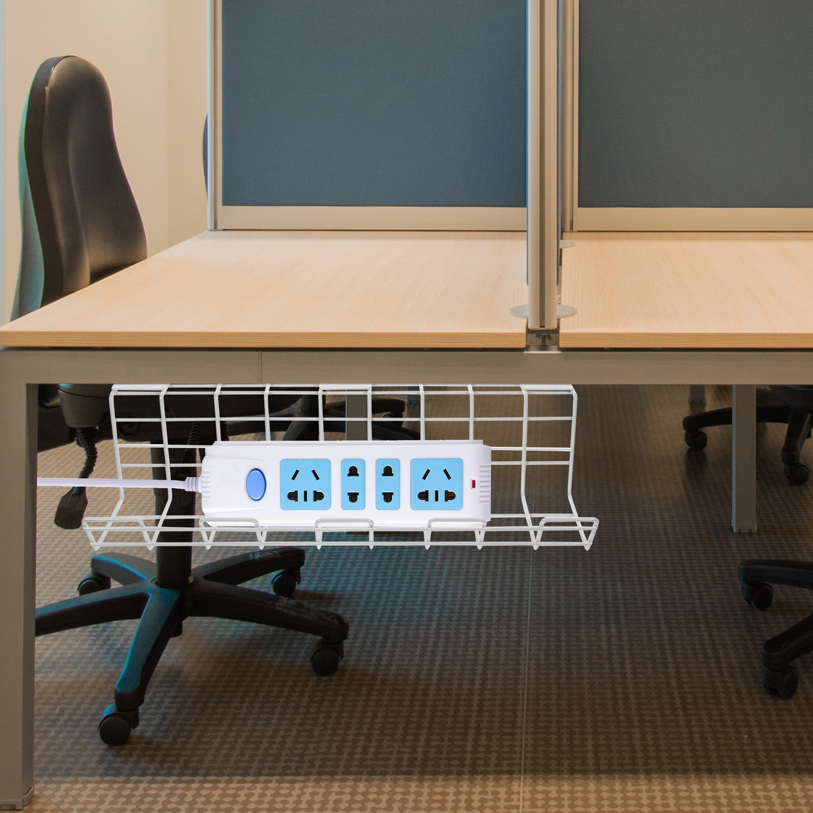 ชั้นวางจัดระเบียบสายเคเบิลใต้โ - Desk Cable Organizer บทวิจารณ์และราคา