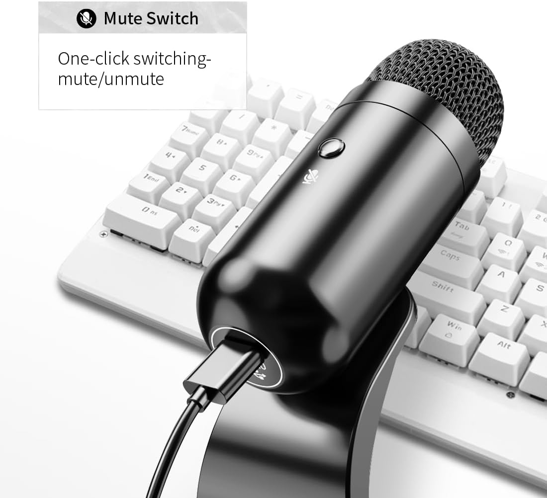 ไมโครโฟน USB แบบคอนเดนเซอร์สำห - Gaming Microphone บทวิจารณ์และราคา