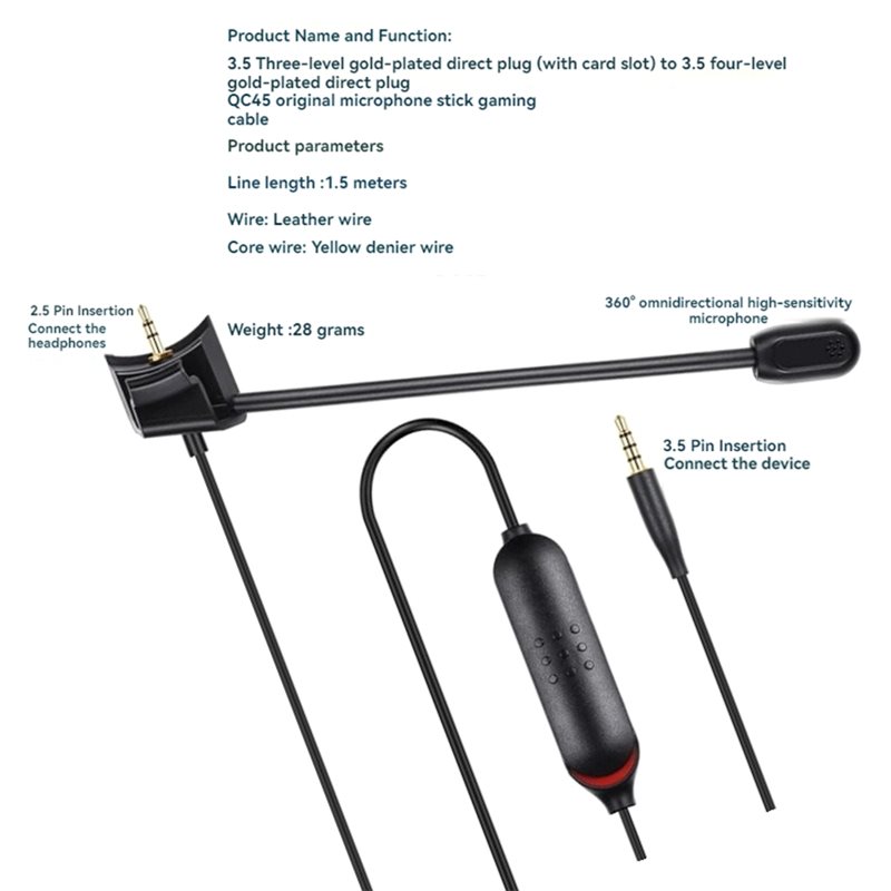 【ใหม่!CCDD】สายสัญญาณเสียงสำรอง - Gaming Microphone บทวิจารณ์และราคา
